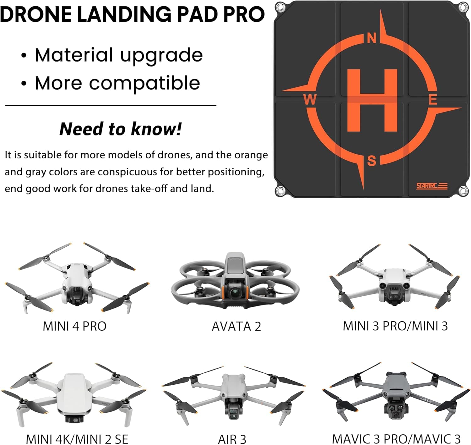 STARTRC Drone Landing Pad, Uni - Dji Drone Mini 4 Pro ulasan dan harga